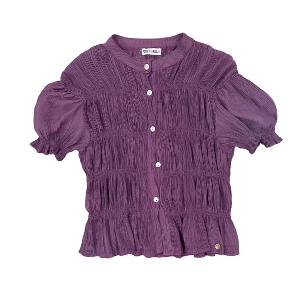 Blusa Bambula Berenjena