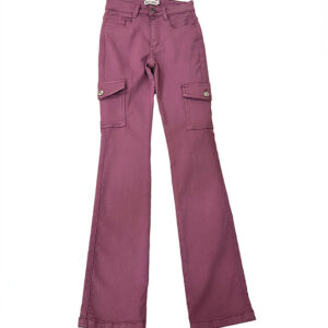 pantalón cargo ajustado rosa